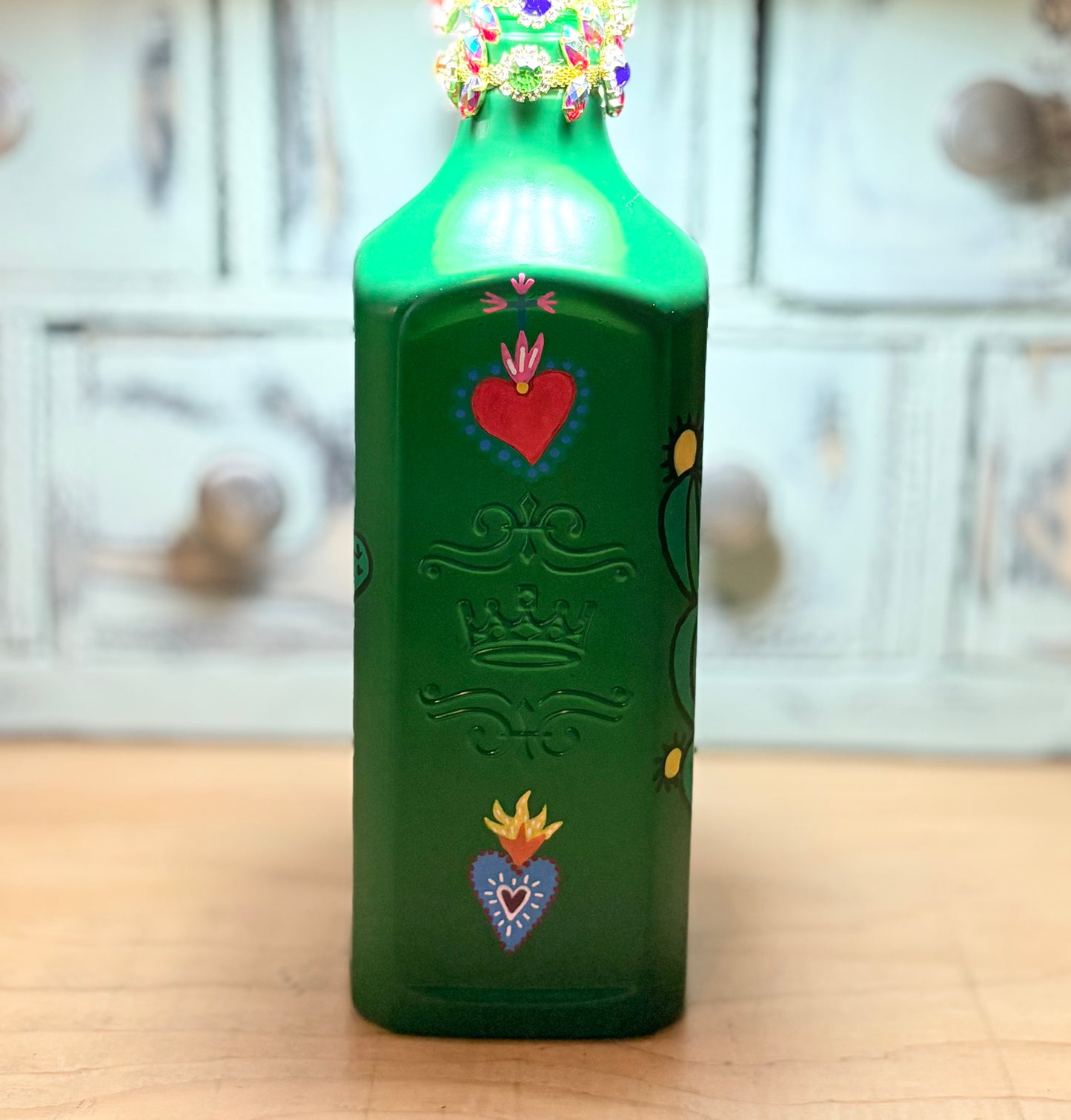 Lampe artisanale upcyclée