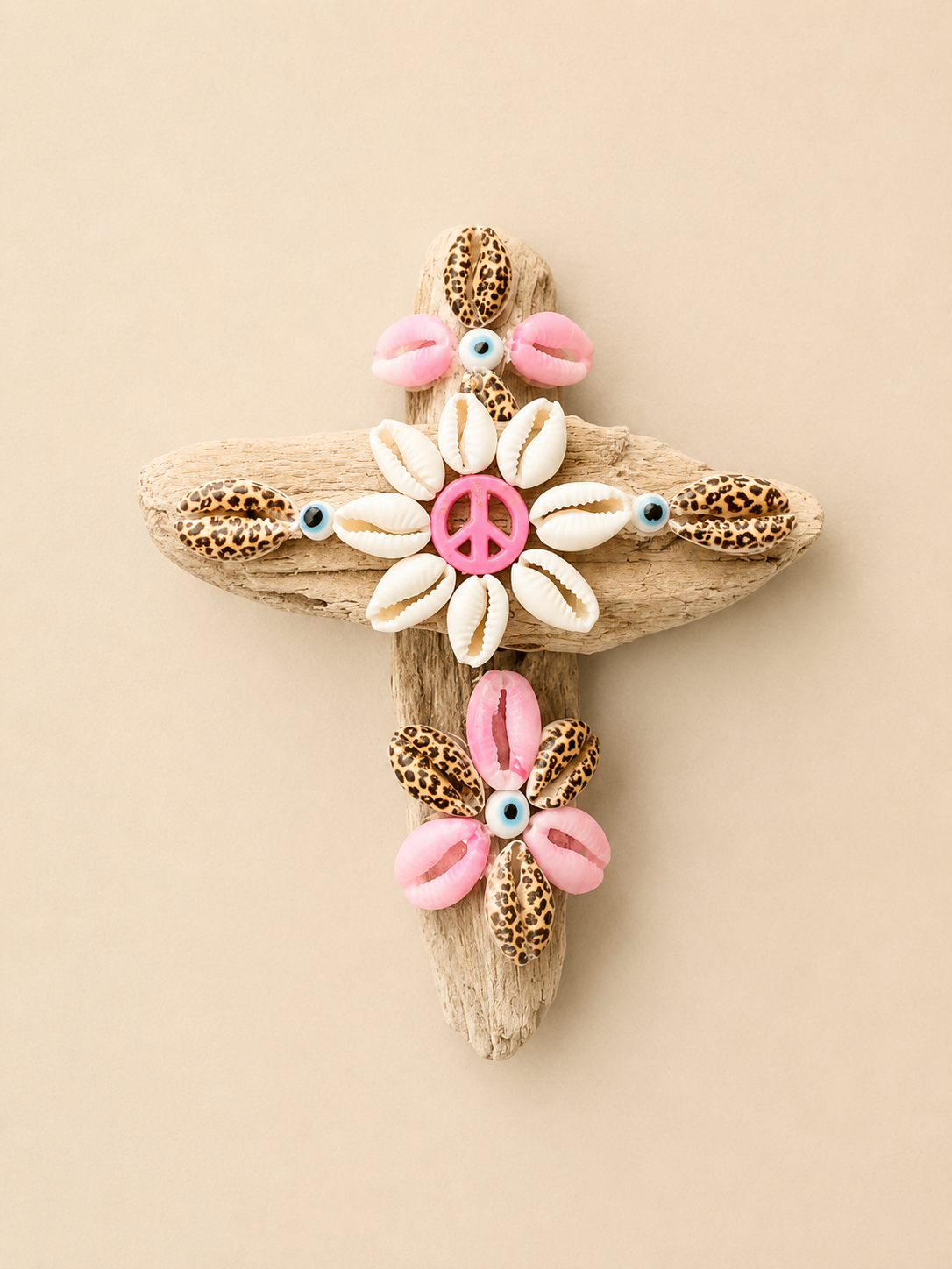 Croix « peace et léopard «
