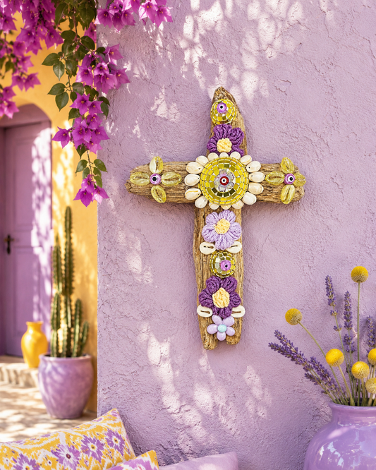 Croix lilas or « collection Ibiza »