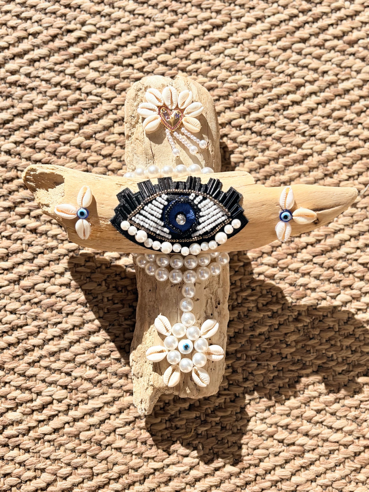 Croix œil perle « collection Ibiza »