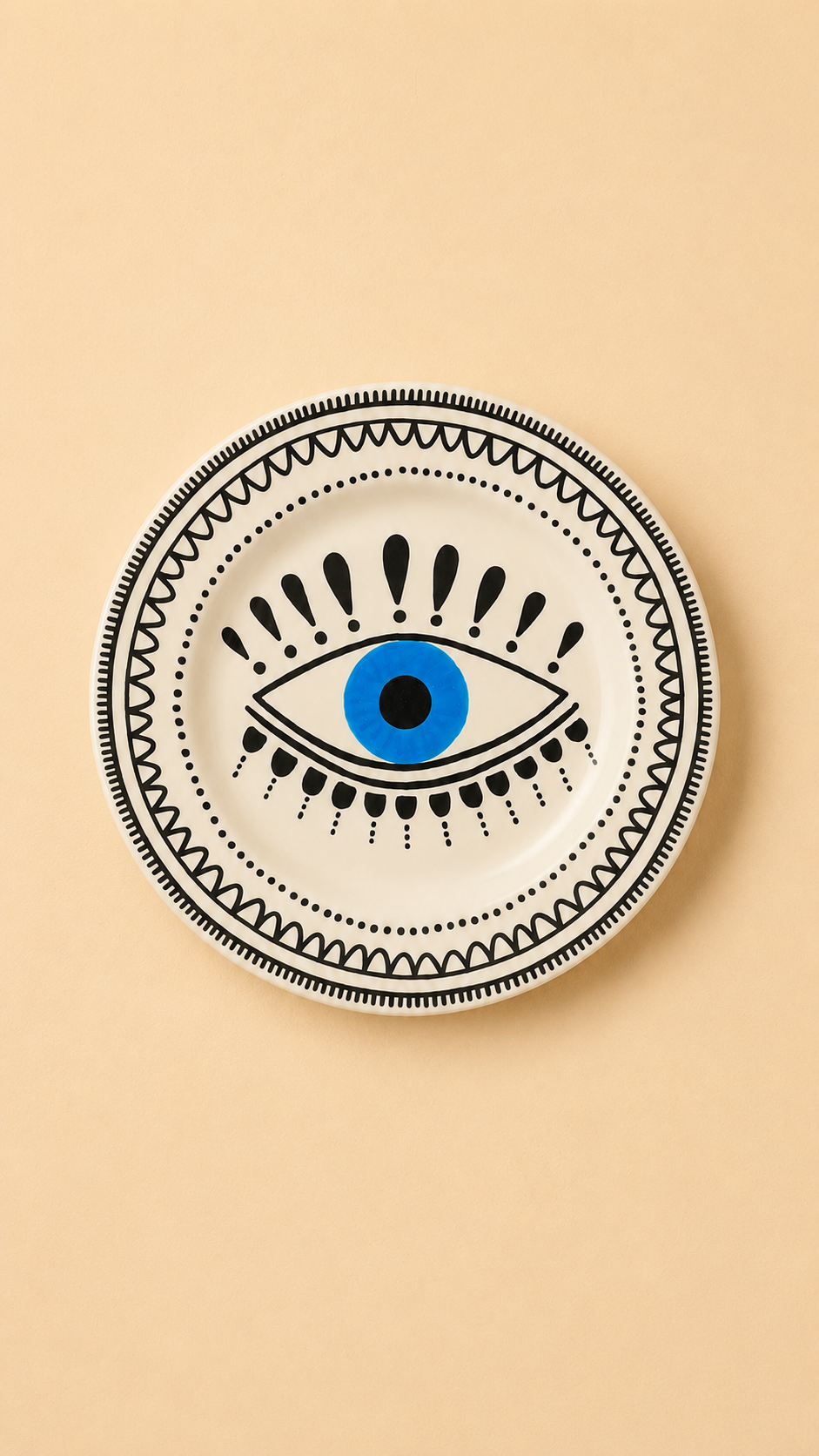 Assiette L’Œil Protecteur