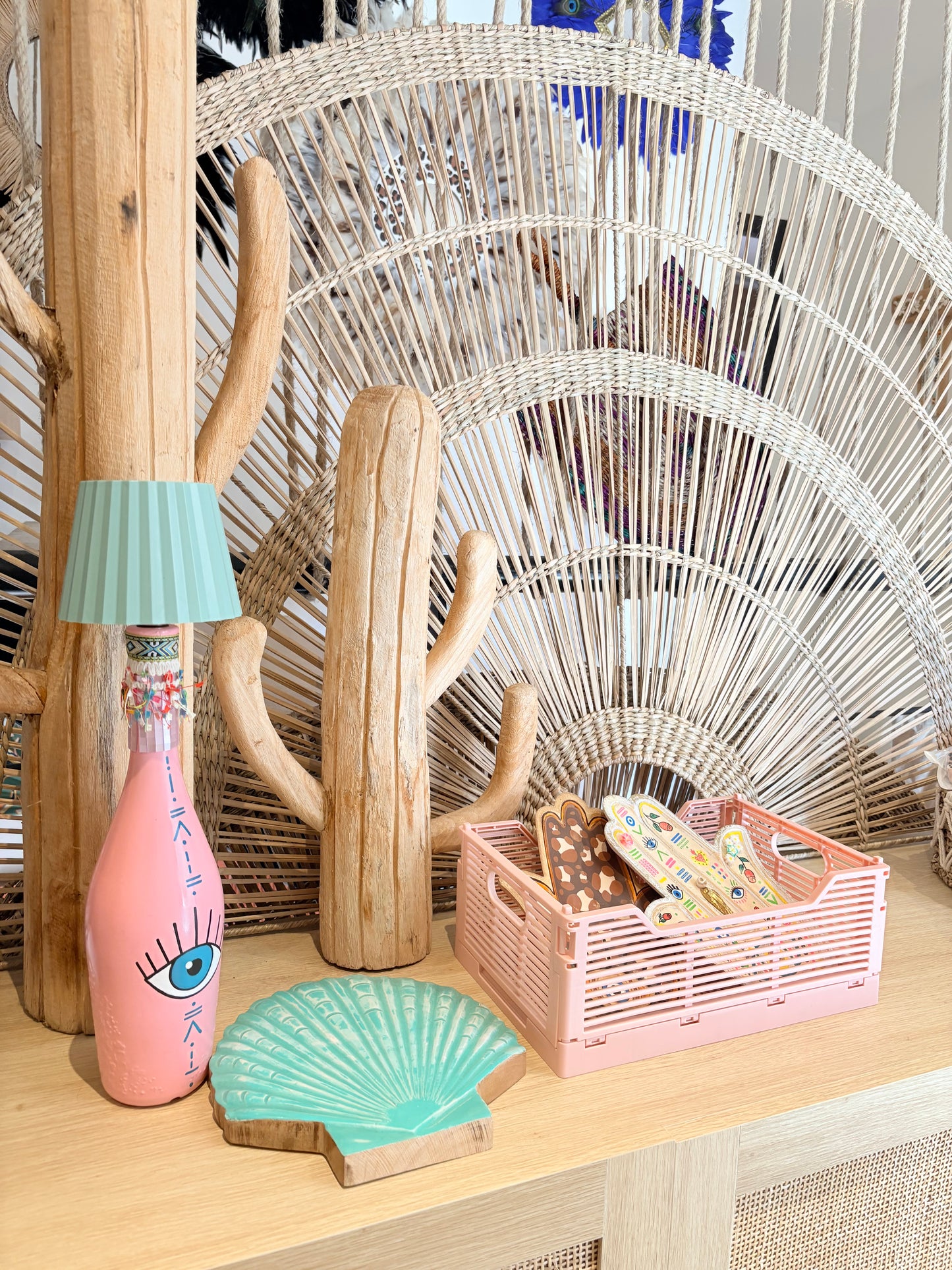 Lampe artisanale upcyclée