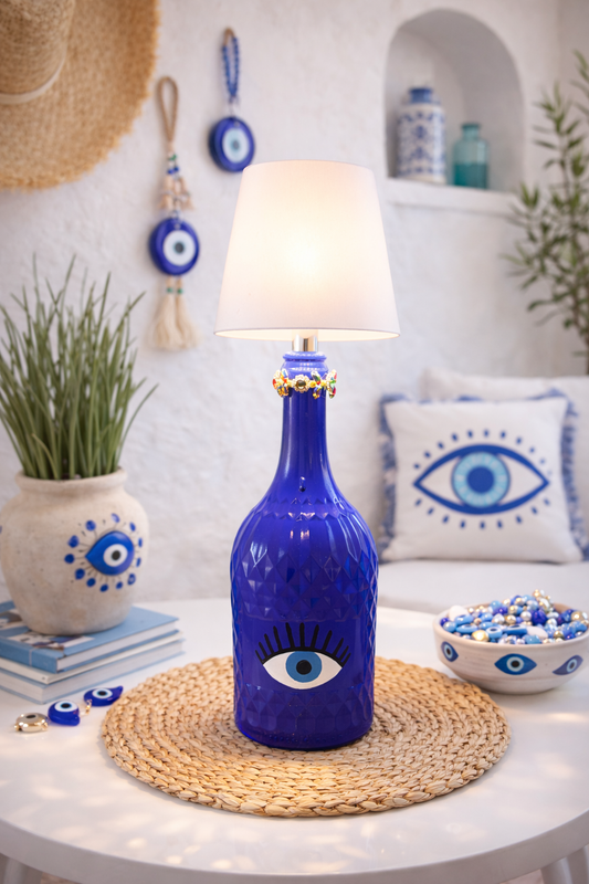 Lampe artisanale upcyclée