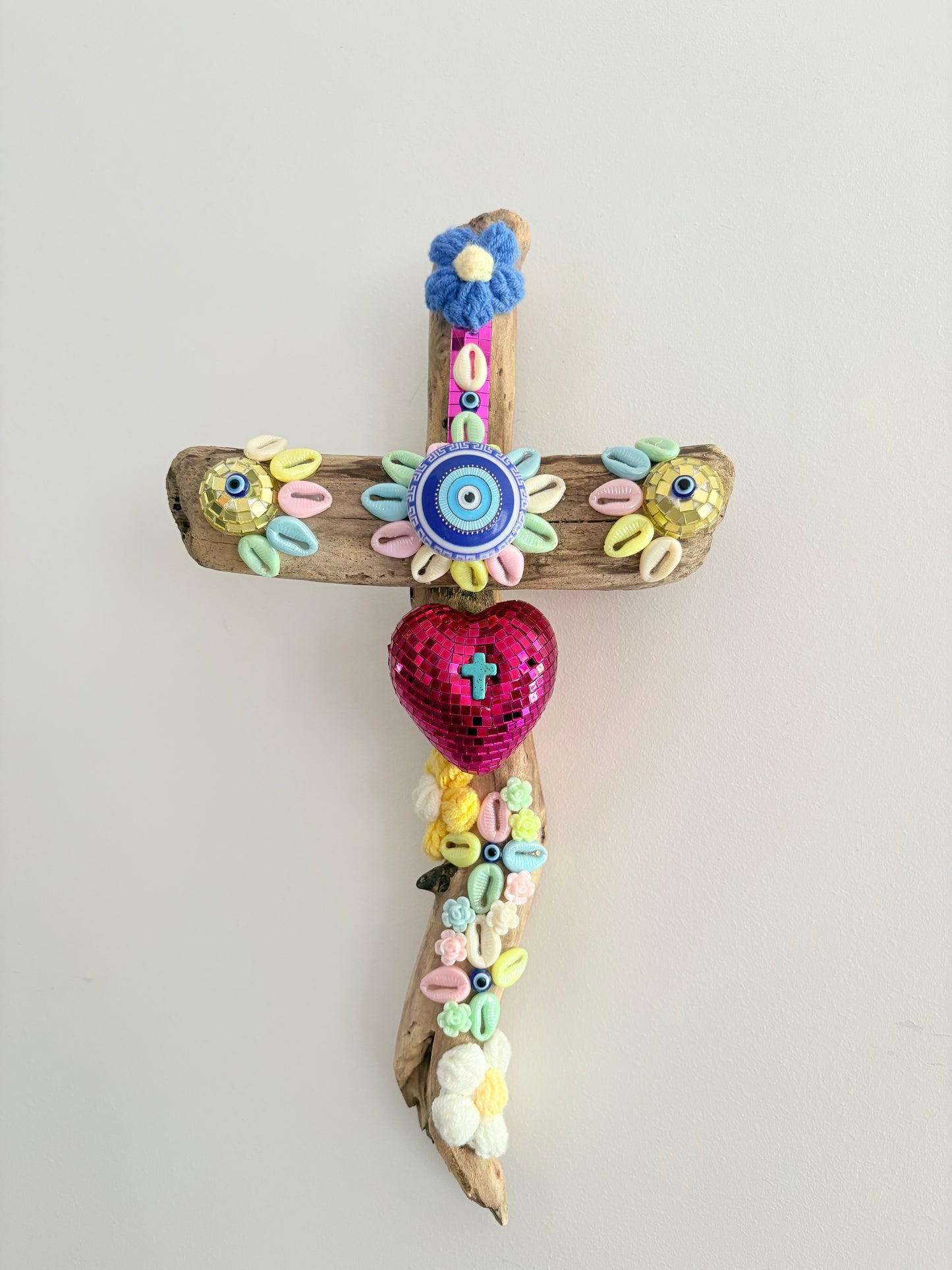 Croix cœur facette « collection Ibiza « 