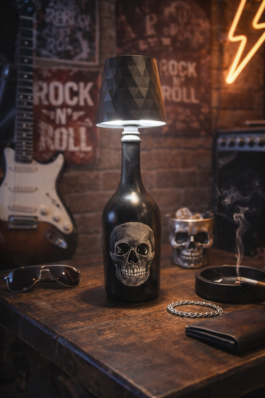 Lampe artisanale upcyclée