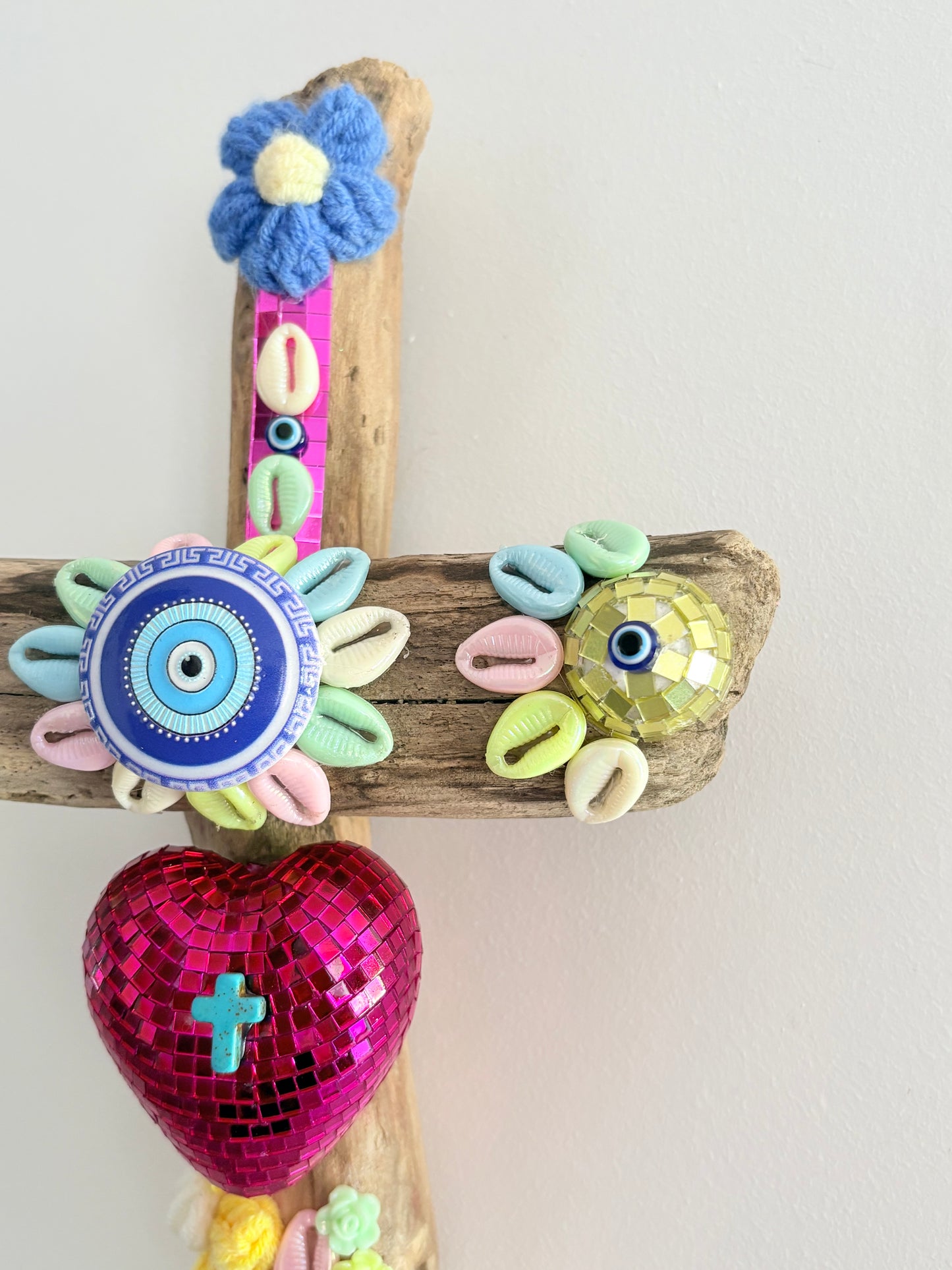 Croix cœur facette « collection Ibiza « 