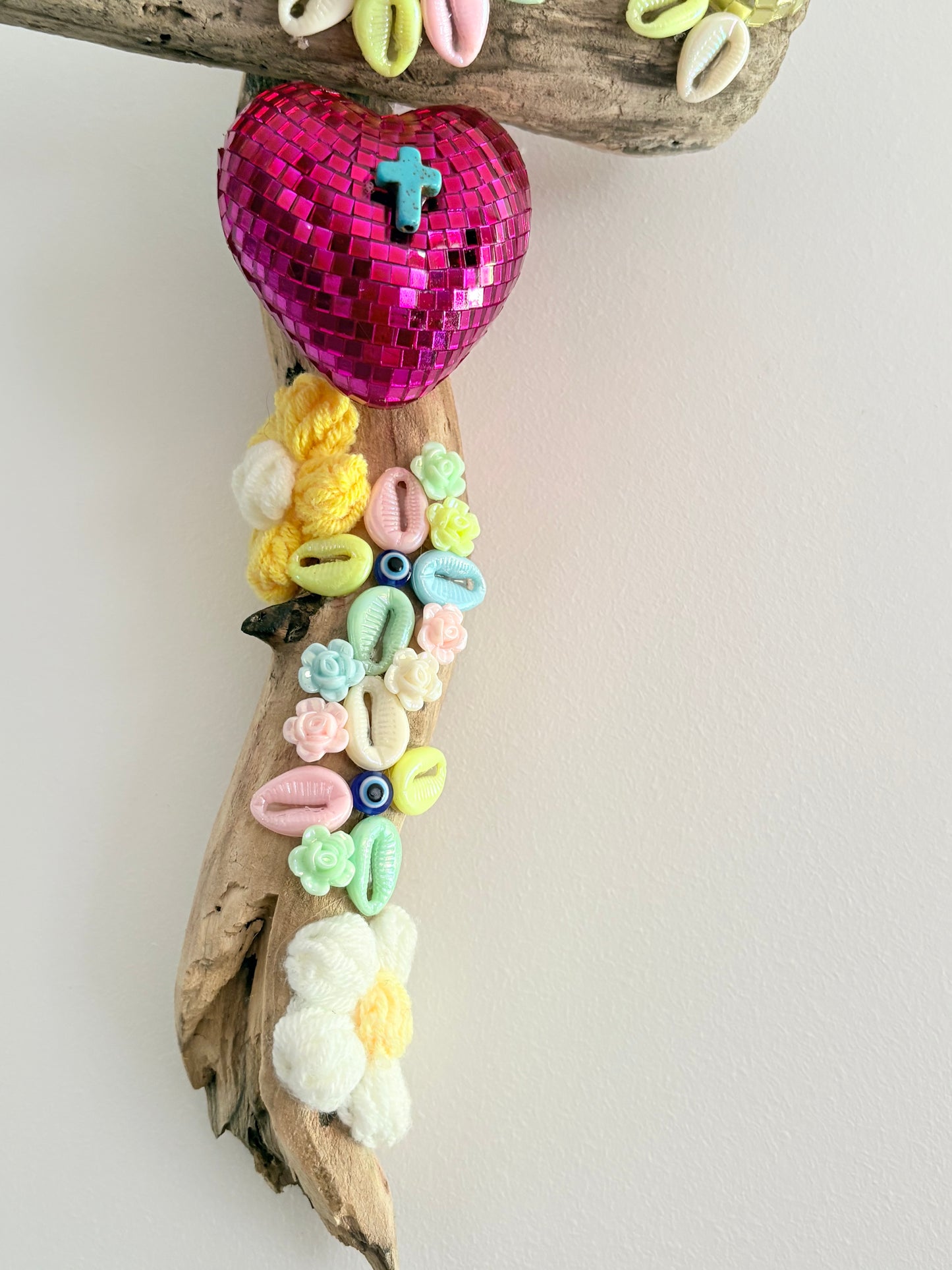Croix cœur facette « collection Ibiza « 