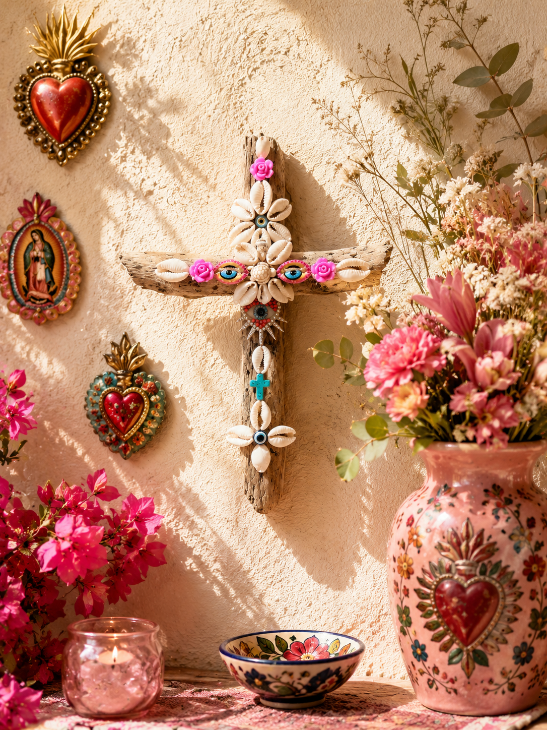 Croix œil strass « collection Ibiza « 