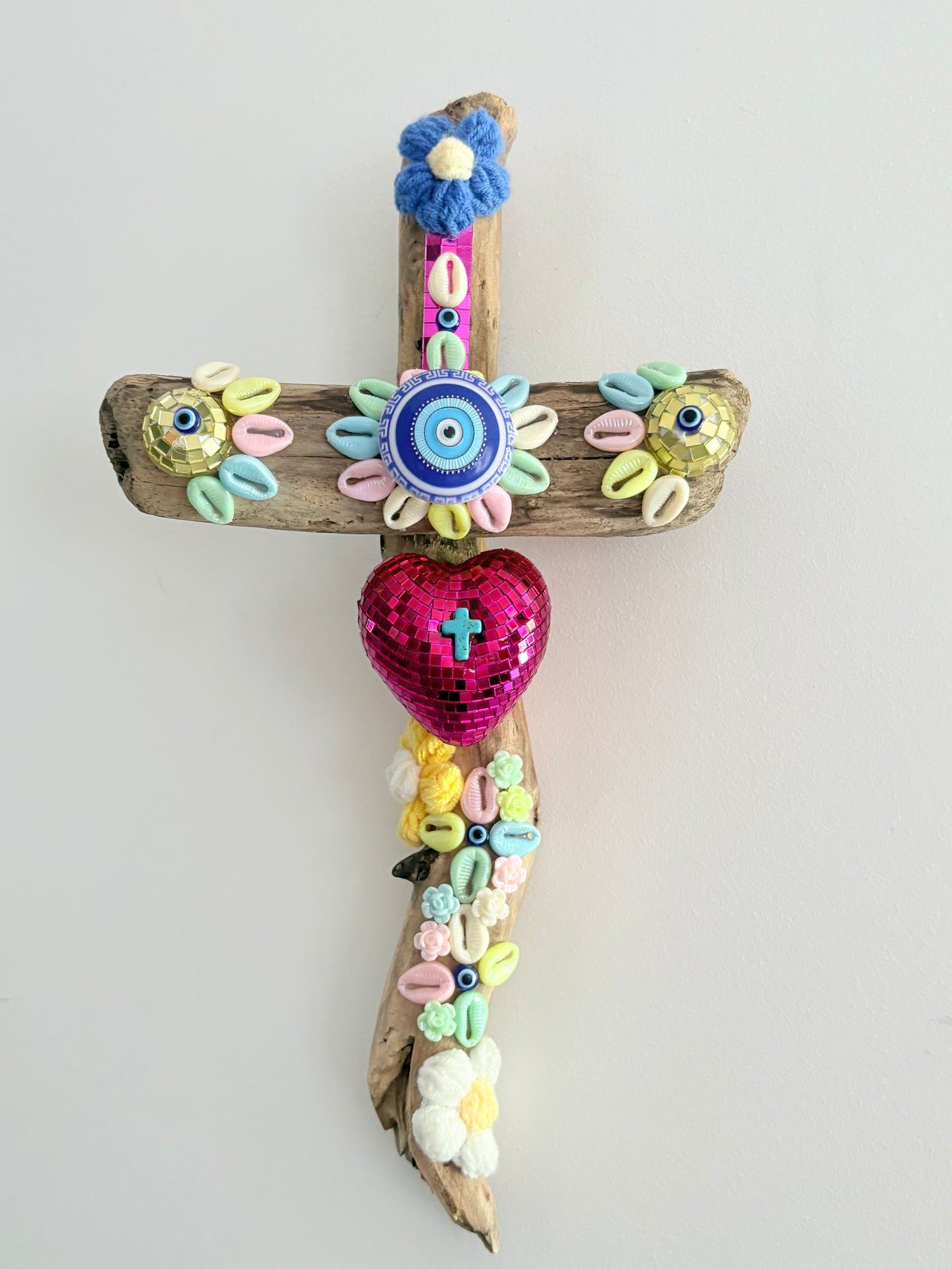 Croix cœur facette « collection Ibiza « 