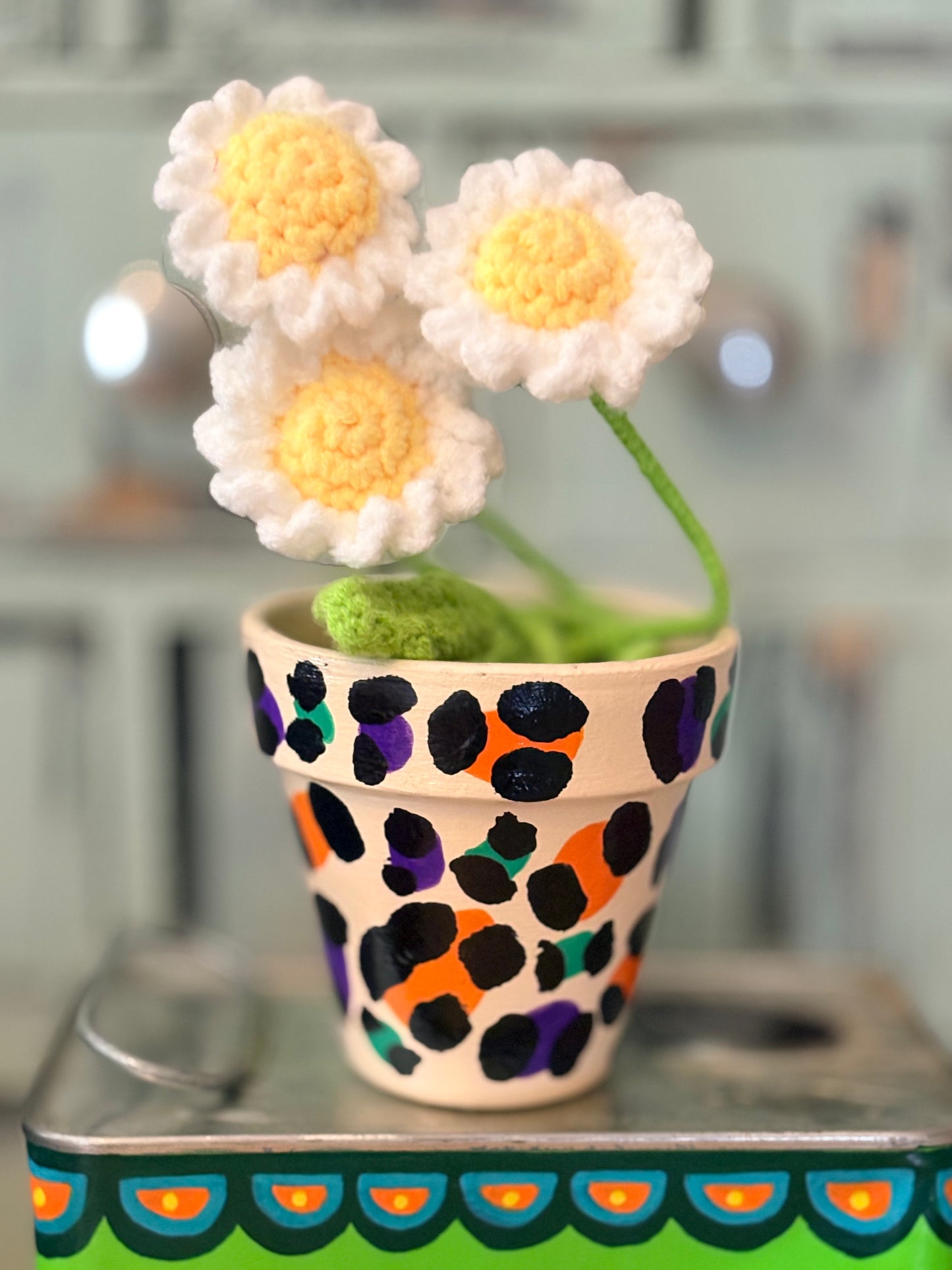 Pot léopard multico mini